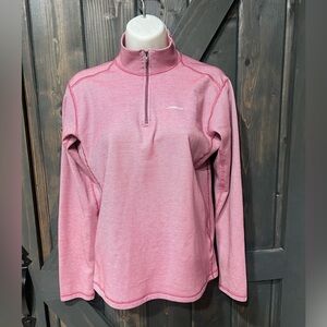 Patagonia Unisex Kids Size Large XL Lightweight 1/4 Zip Pullover Shirt Pink